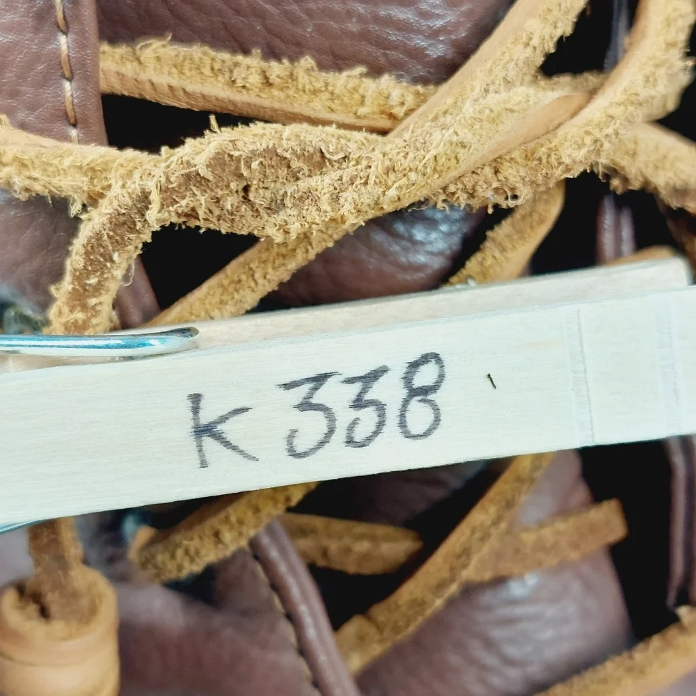Sperry Saltwater Duck Rain Blue Brown Leather Lace Up Zipper Ankle Boots K338